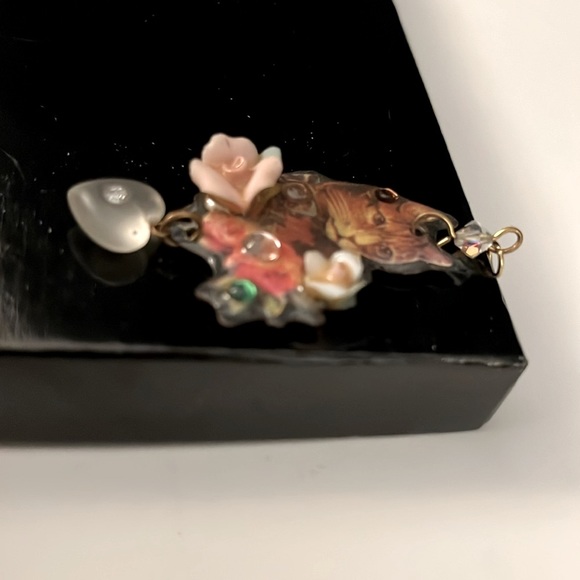 NWOT VINTAGE CAT BROOCH - Picture 3 of 7